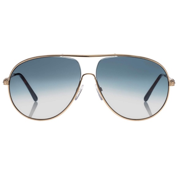 Tom Ford Sunglasses Gold w/Blue Gradient Lens - Picture 2 of 3